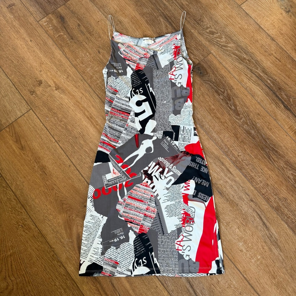 90’s vintage newspaper dress